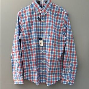 Crown & Ivy Blue and Red Checkered Shirt